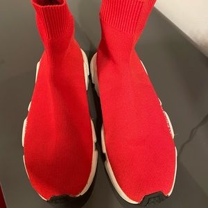 Balenciaga red sneakers